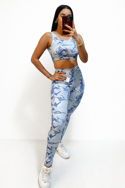 Set deportivo estampado